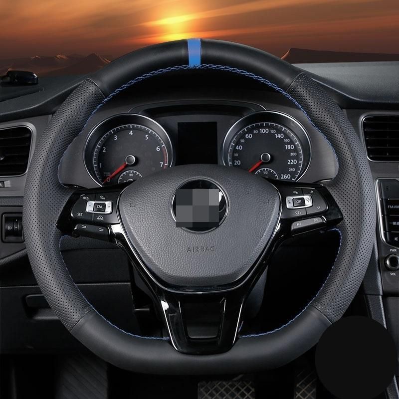ハンドルカバー ステアリングカバー 手作り高品質 快適な通気性 ゴルフ 7.5 TSI GTI GTE 専用設計