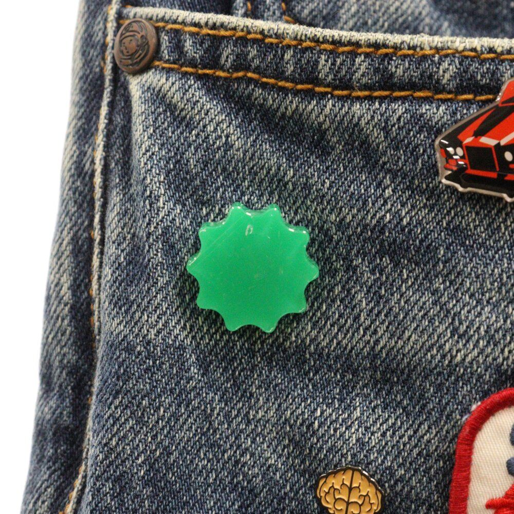 BILLIONAIRE BOYS CLUB ビリオネアボーイズクラブ Echo Jean ワッペン装飾 ダメージ加工デニムパンツ 831-1102 インディゴ BILLIONAIRE BOYS CLUB (ビリオネアボーイズクラブ) Echo Jean