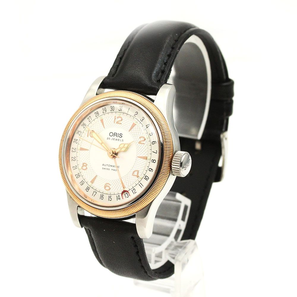 オリス ORIS 7551 ビッグクラウン ポインターデイト 自動巻き メンズ_