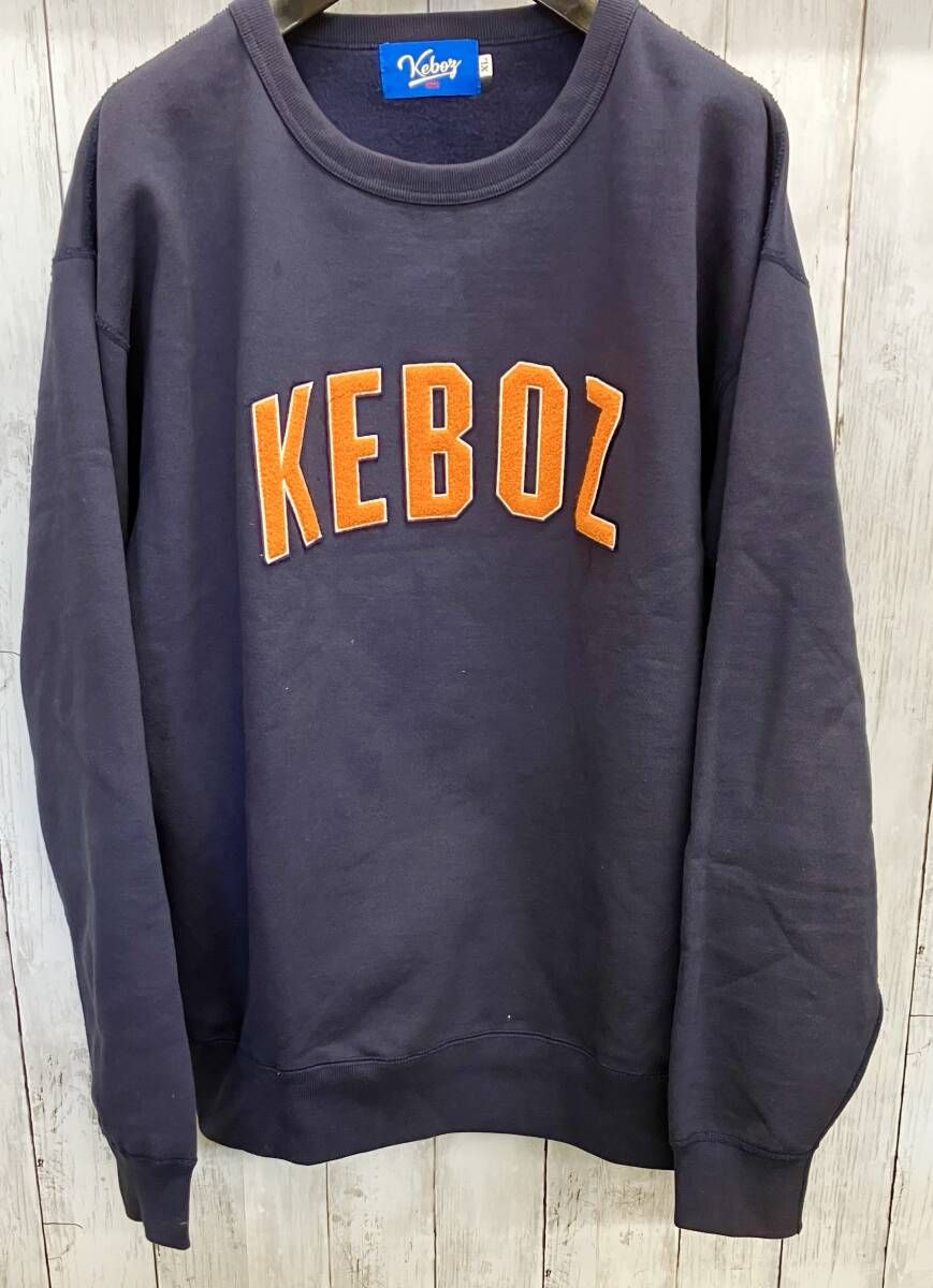 KEBOZ スウェット ケボズ クルーネック トレーナー ブランドロゴ