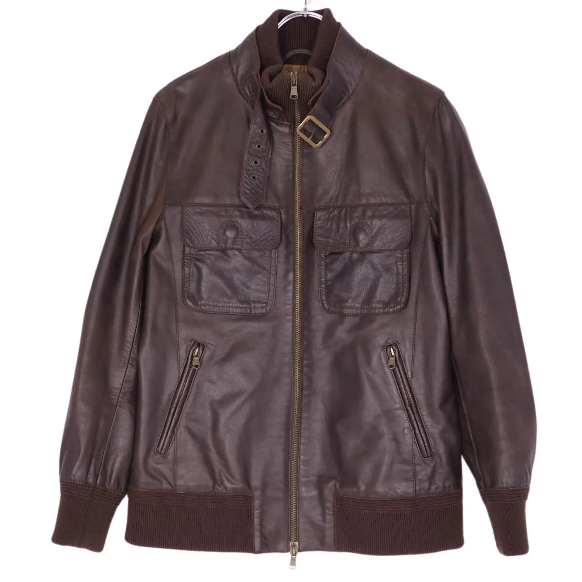 CINQUANTA レザージャケット ブラウン シングルライダース　美品　46 楽天市場】cinquanta レザー（メンズファッション）の通販