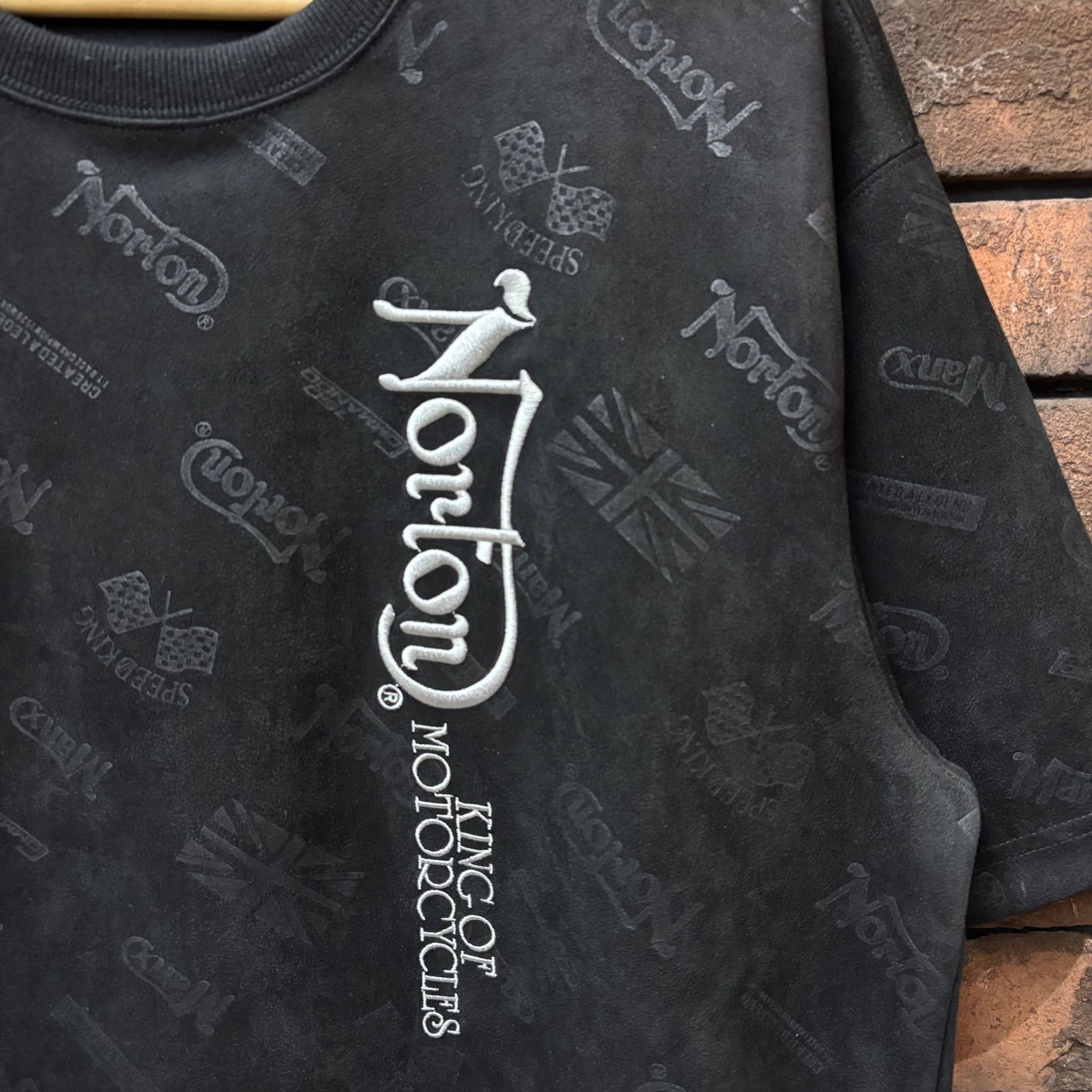Norton XL スウェードシャツ　極美品 極美品 XL シングルステッチ HARBORSIDE GRAPHICS Tシャツ