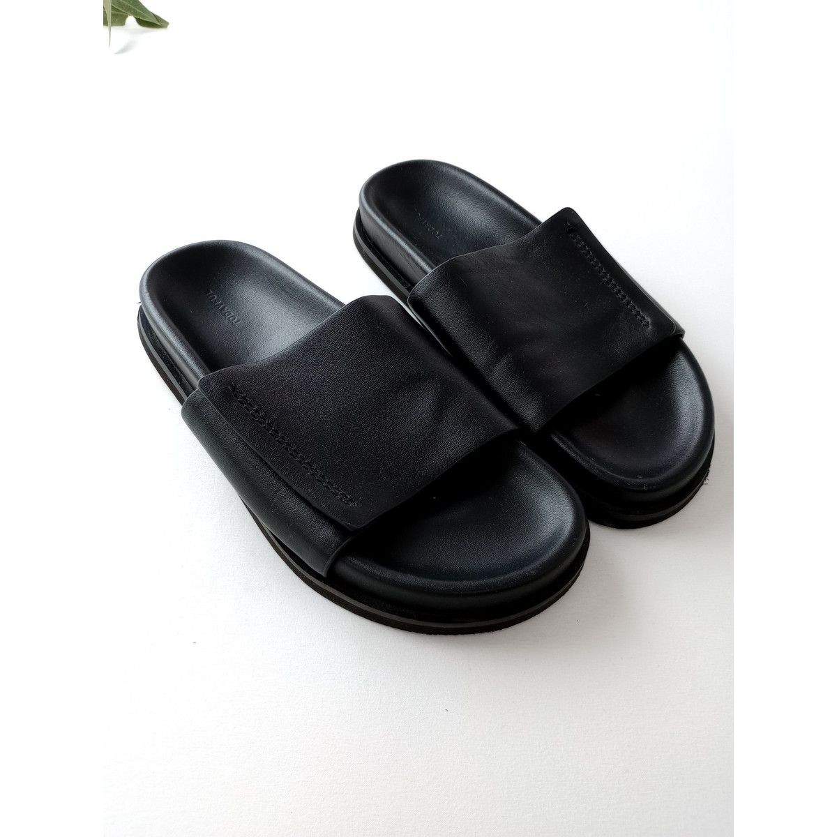 TODAYFUL トゥデイフル Leather Slide Sandals レザースライド