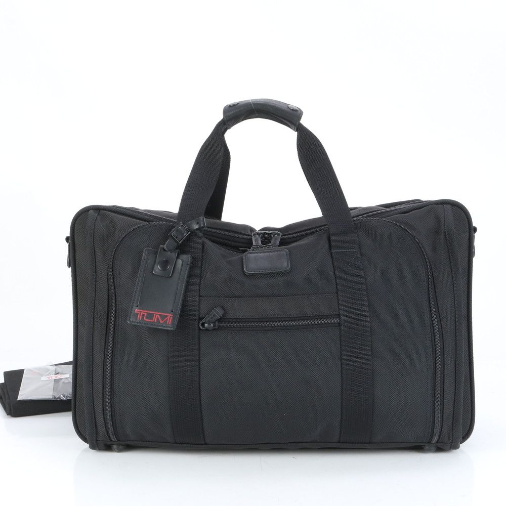 TUMI トゥミ トレーサータグ付 ビジネス レザー ボストン バッグ