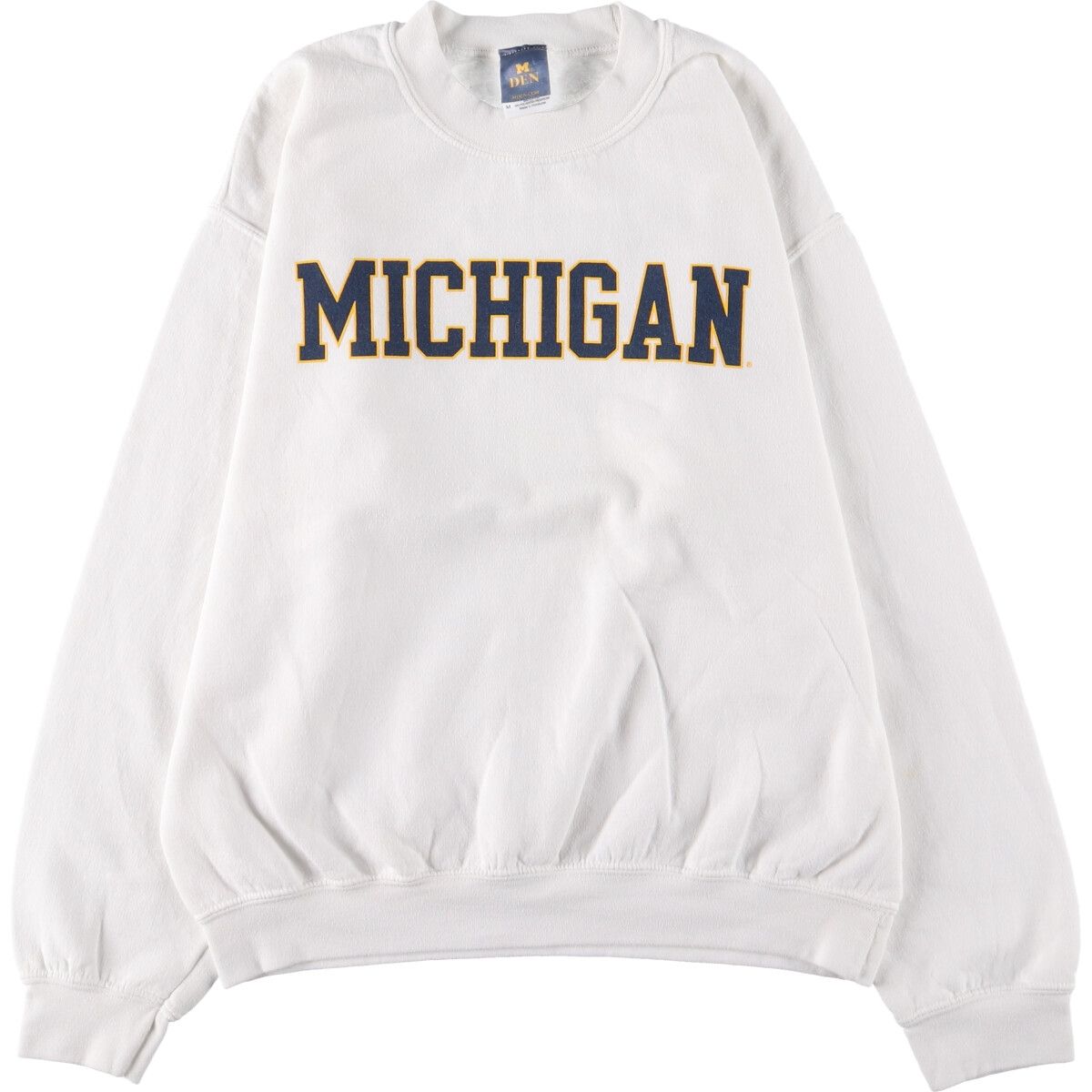古着 M DEN MICHIGAN ミシガン大学 カレッジスウェットシャツ トレーナー メンズM相当/eaa468196