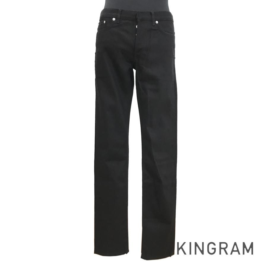 極美品 ディオールオム DIOR HOMME パンツ 20SS ロングパンツ ロゴパッチ ボトムス メンズ イタリア製 48 ブラックカラーブラック
