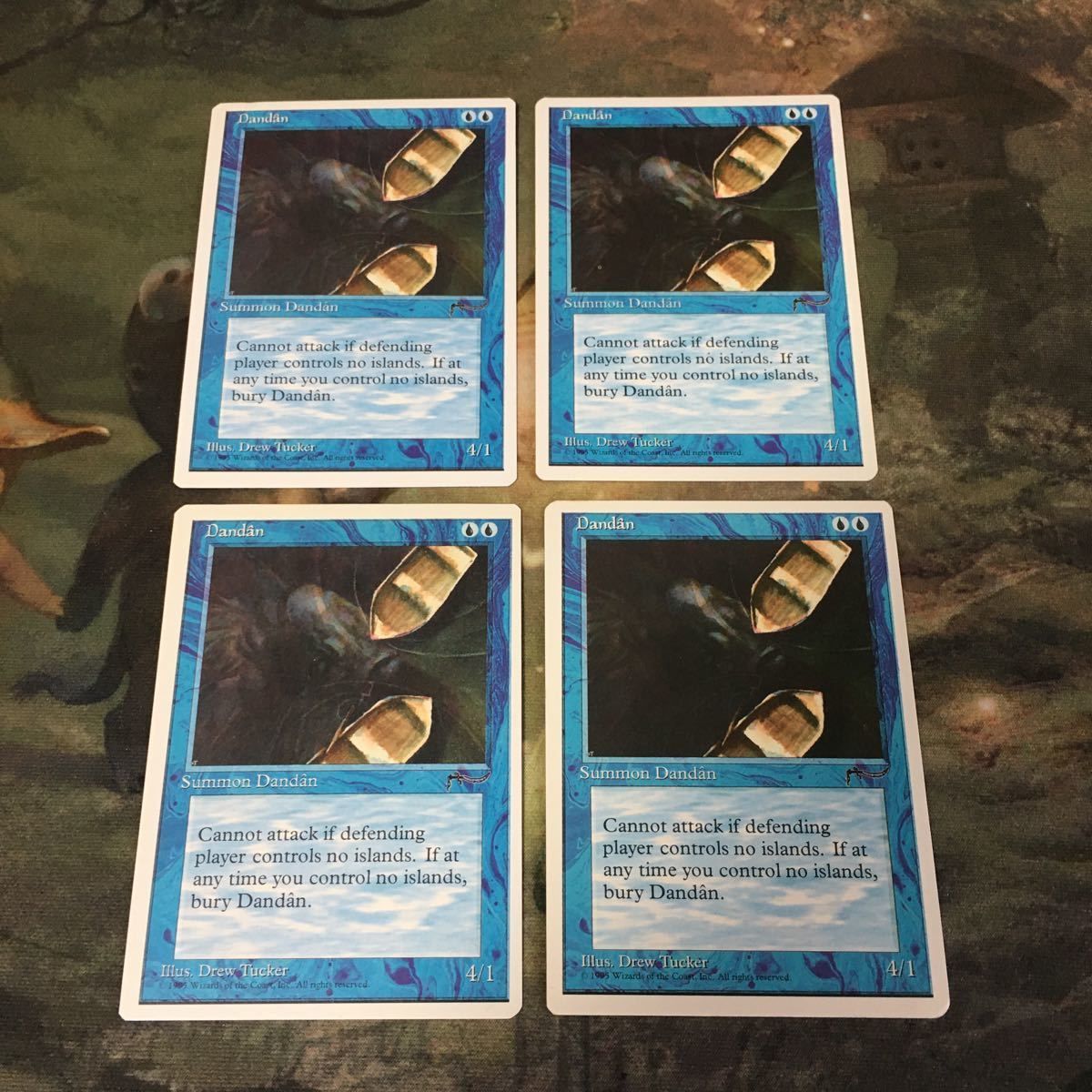 kw11 18 ダンダーン Dandan 4枚 まとめ MTG アラビアンナイト