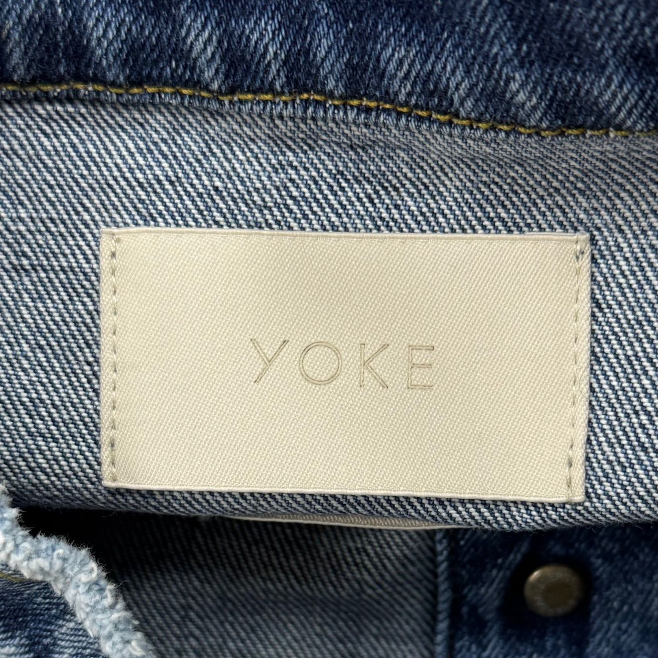 参考上代82500円 未使用 YOKE 24SS Brewed Protein DENIM TRUCKER