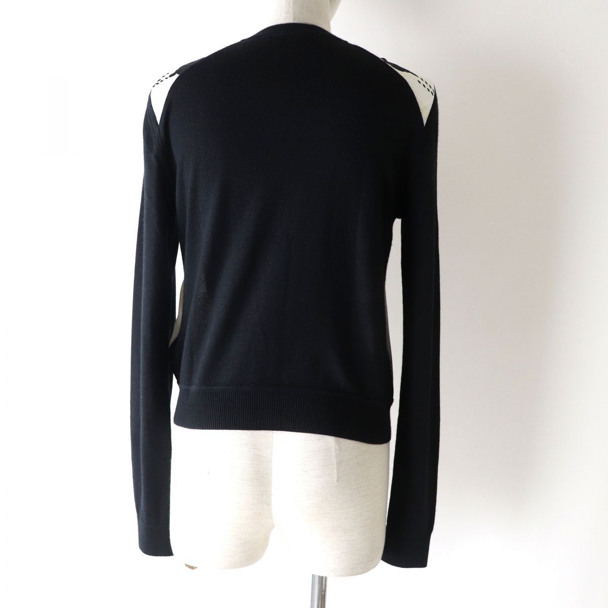 未使用　HERMES エルメス　ツイルレーヌ　シルク　ニット　カーディガン 未使用品◎正規品 21SS HERMES エルメス レディース ツイルレーヌ