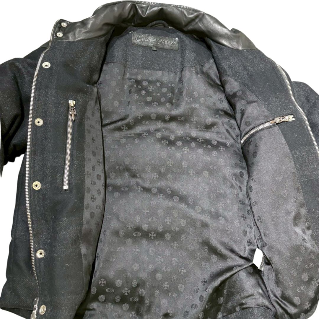 クロムハーツ Chrome Hearts JVP STIFF FBRC V2J レザー切替ダウン
