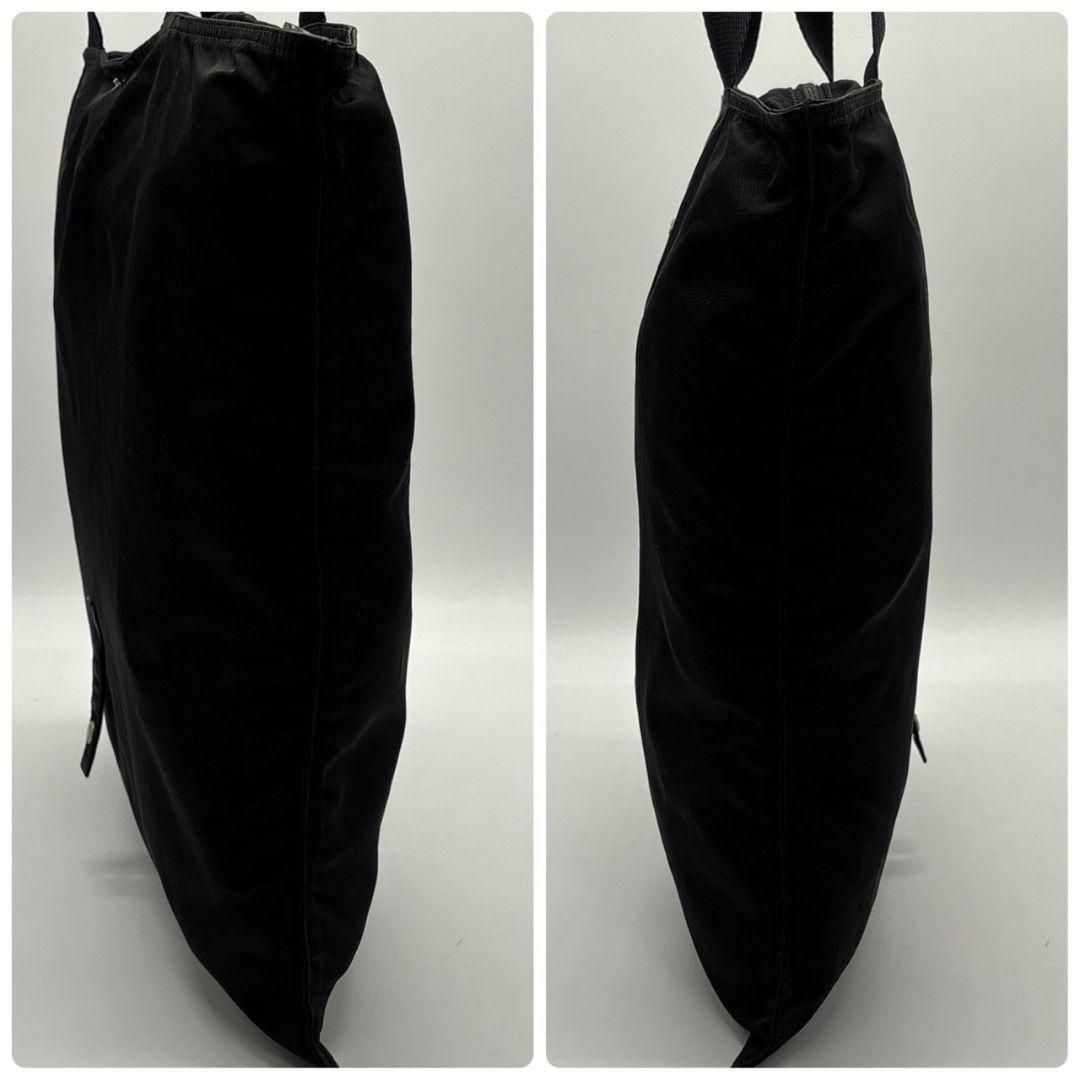 美品 PRADA プラダ 三角ロゴ ナイロン ハンドバッグ ブラック 白タグ有 PRADA プラダ 三角ロゴ ナイロン ハンドバッグ ブラック 白タグ有