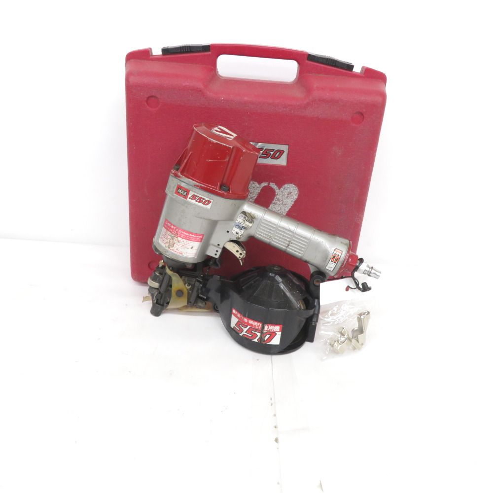 MAX マックス 50mm 釘打機 常圧コイルネイラ ケース付 CN-550⁄NA45V5