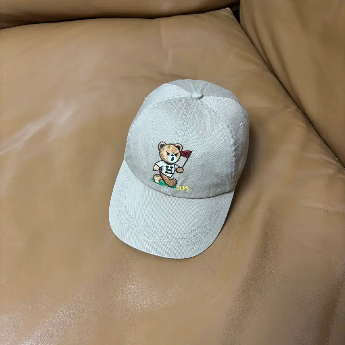HYSTERIC GLAMOUR ヒステリックグラマー ベア 焦げた ベージュ 6 パネル ボールキャップ 帽子 Bear Tan