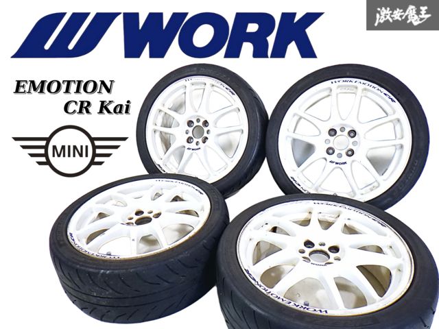 ●WORK ワーク エモーションCR Kai 17インチ 7J 42 PCD100 4H 4穴 ホイール 4本セット BMW MINI R50 R52 R53 R55 R56 スイフト 棚B-7
