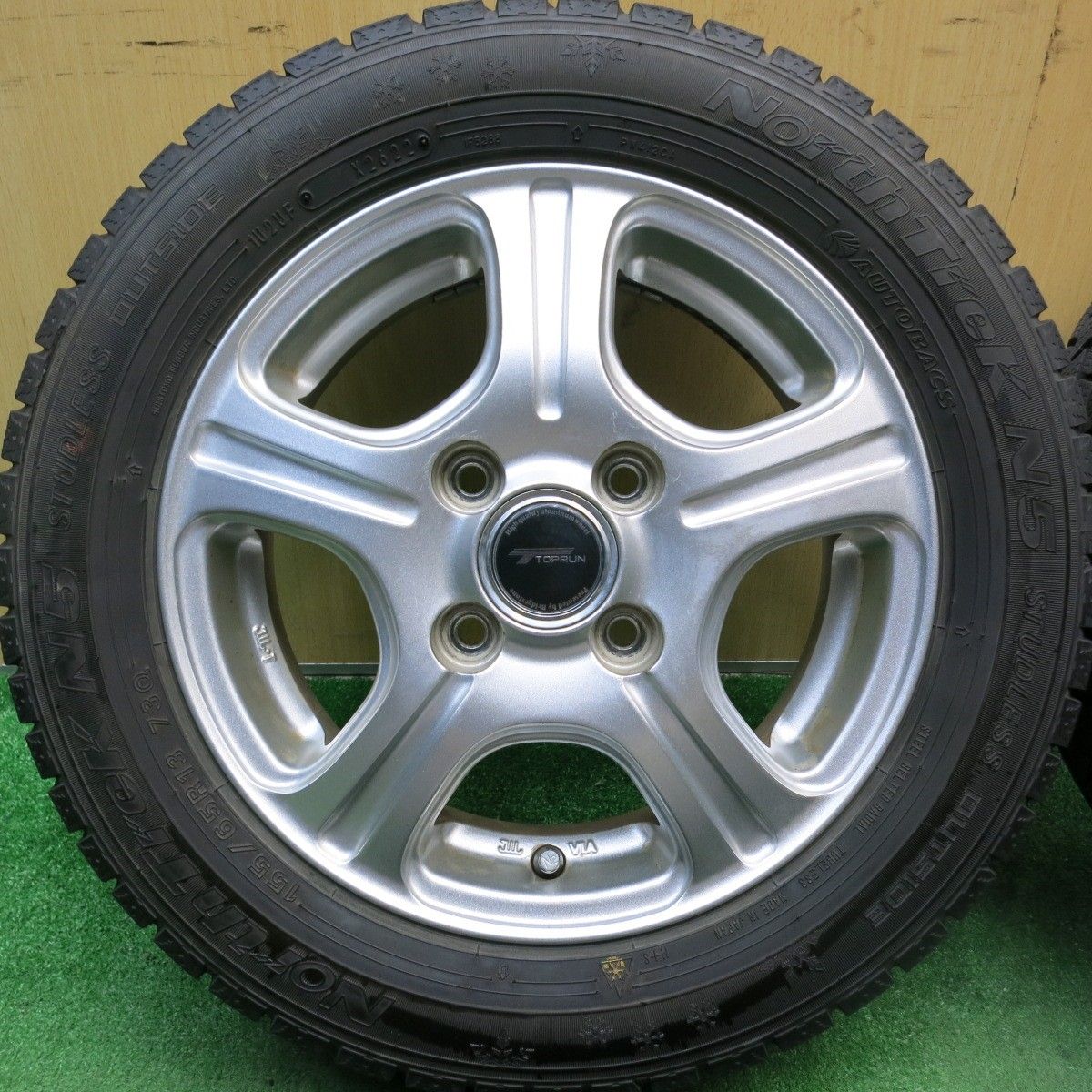 4本価格！22年☆スタッドレス 155/65R13 オートバックス ノース 