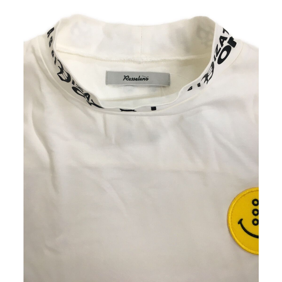 RUSSELUNO 長袖 Tシャツ ホワイト メンズ ラッセルノ RUSSELUNO 長袖シャツ 4(M) 白 ホワイト モック