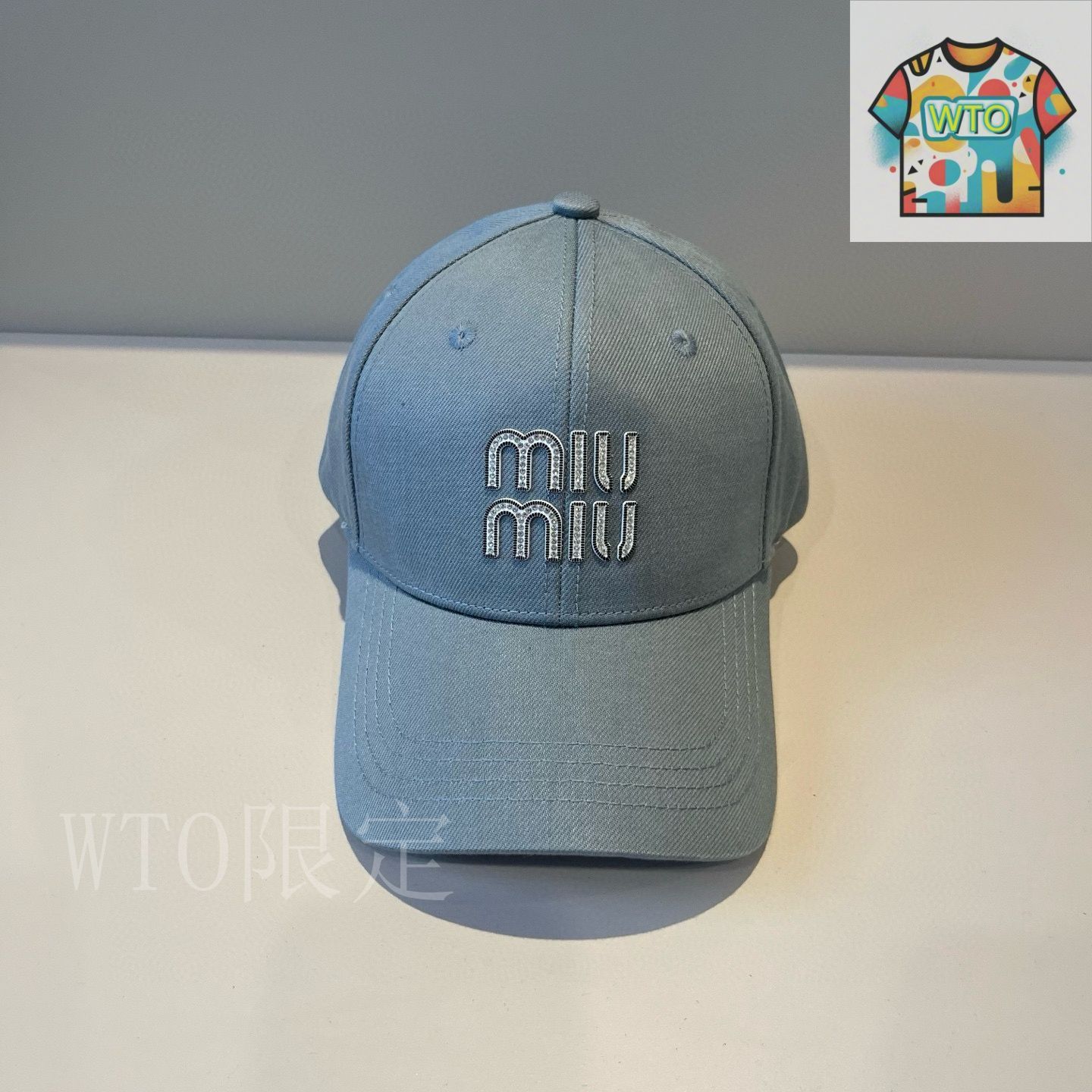 miumiu 2021/22ドット 水玉 ピンクリボン ロゴ 刺繍 キャップ miumiu 2021/22ドット 水玉 ピンクリボン ロゴ 刺繍 キャップ