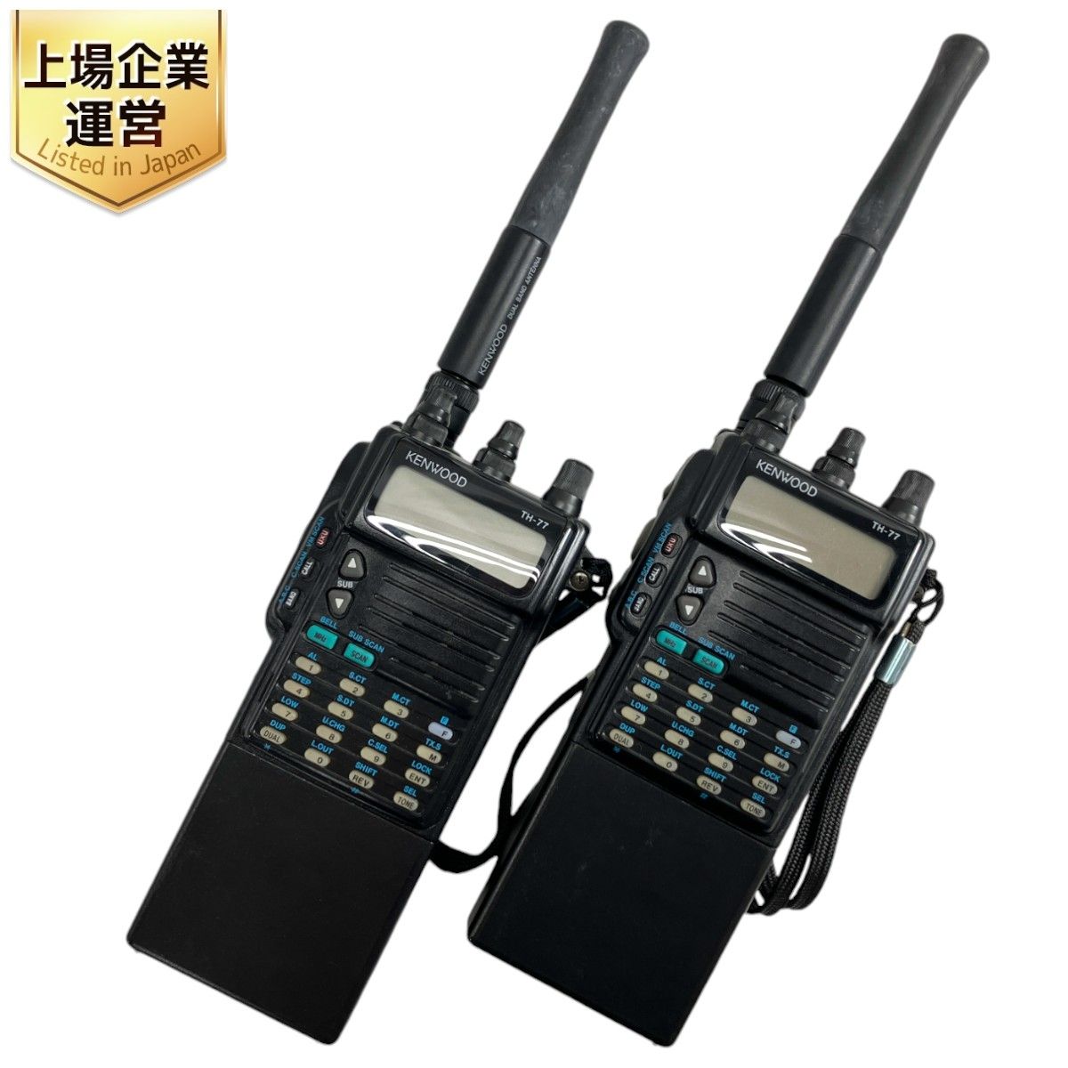 KENWOOD TH-77 / SMC-33 トランシーバー ハンディ機用マイク付き 2点セット ケンウッド 通信機 ジャンク W9294547 -  メルカリ