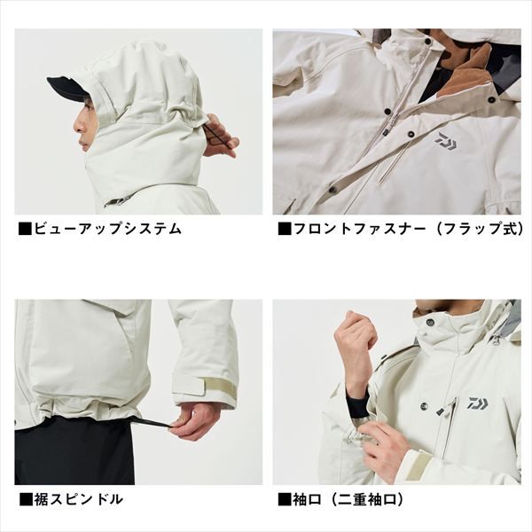  ダイワ 防寒服アウター DW 3225 RAINMAX リビルドウインタースーツ ブラック 3 XL ウェア フィッシング