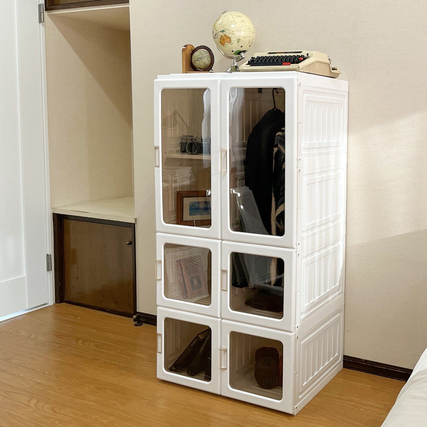 新品未使用】 モリリンインテリア 工具不要！収納力抜群の 折りたたみ