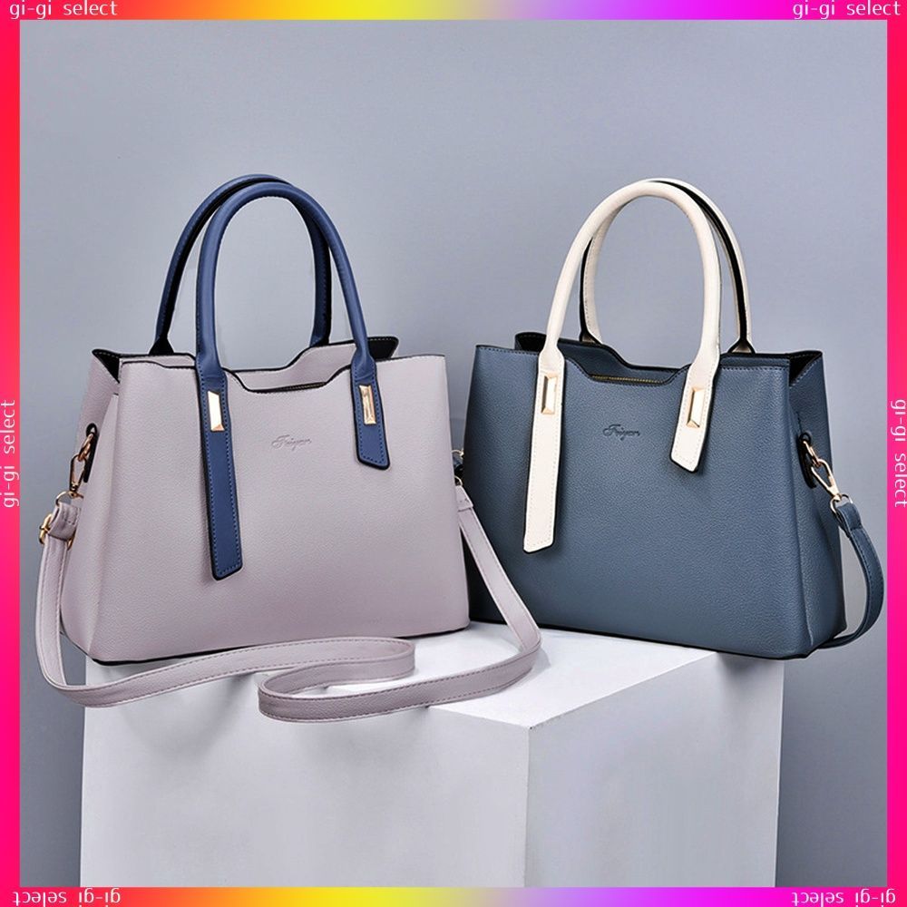 トートバッグ レディースショルダーバッグバイカラー 3way 斜