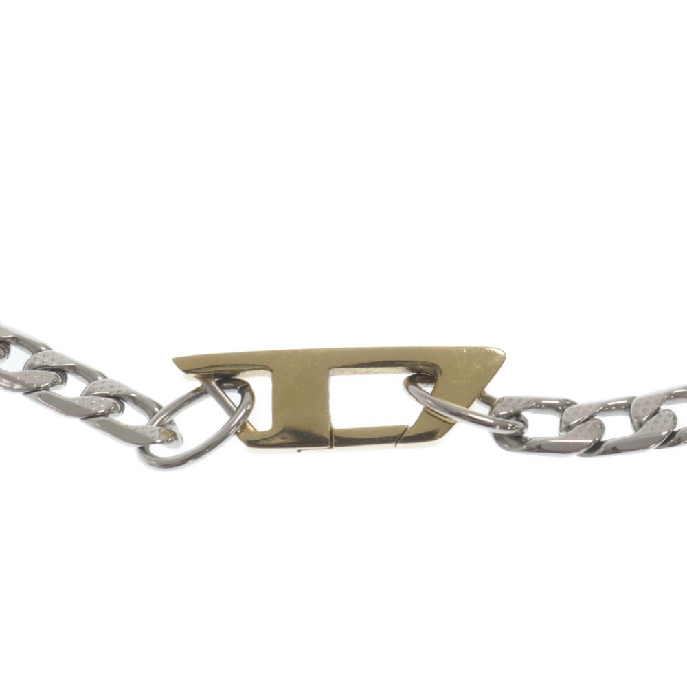 DIESEL (ディーゼル) STEEL NECKLACE Dロゴ ネックレス シルバー DX1343 - ネックレス