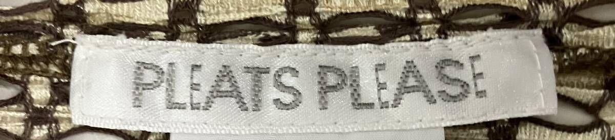 PLEATS PLEASE プリーツプリーズ PP03-J0543 メッシュ 半袖ニット サイズ3 ブラウン ベージュ USTAUSTRALIA_COM_AU