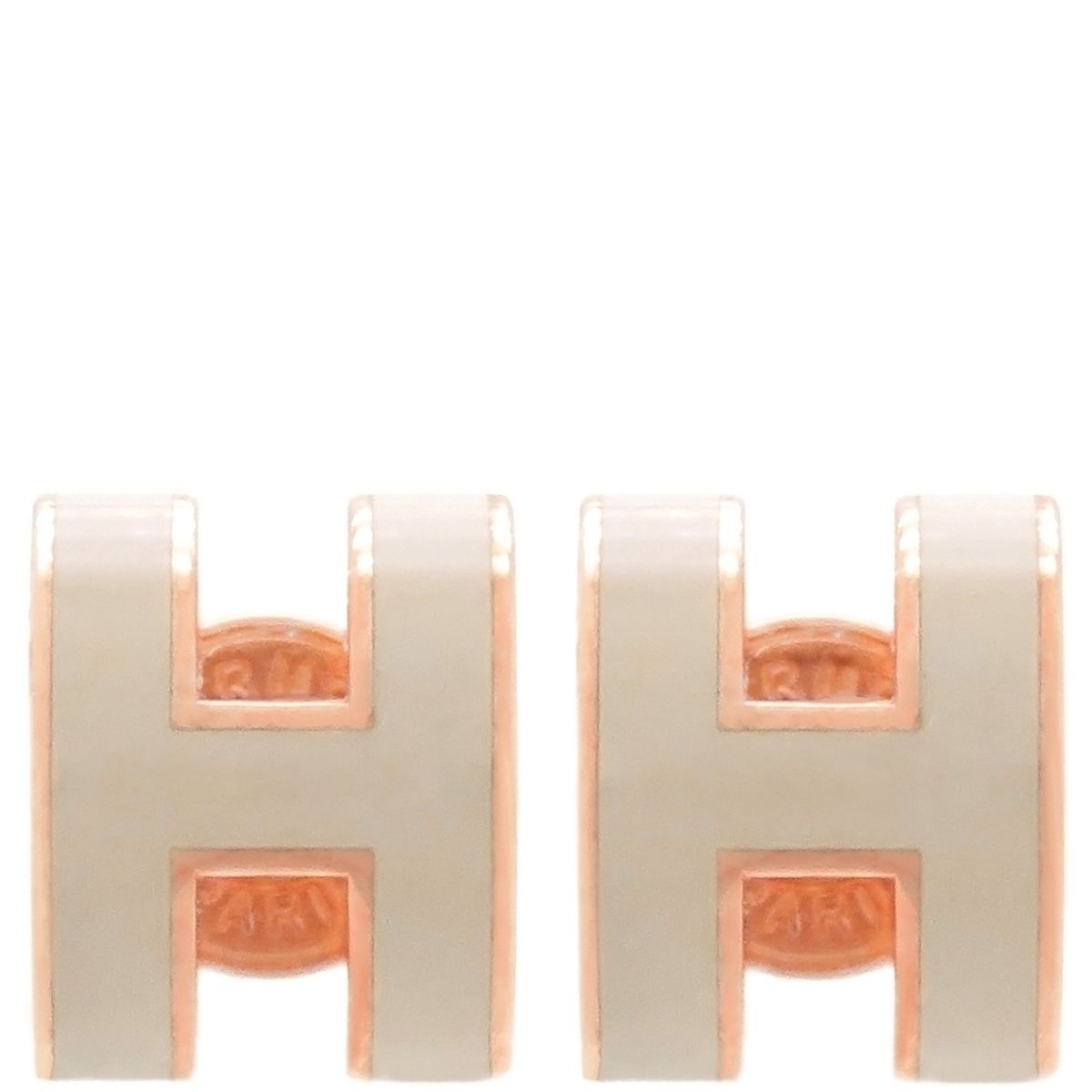 HERMESエルメス　ミニポップH マロングラッセ×ゴールド　ピアス 楽天市場】HERMES【エルメス】ポップHミニピアス H型