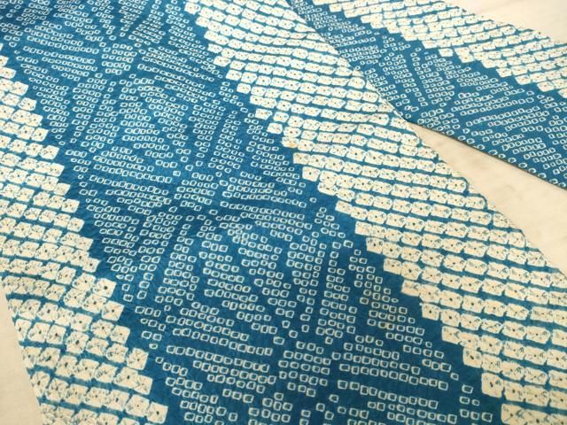平和屋着物◎九寸名古屋帯 総絞り 花間道 正絹 逸品 AAAZ0792dt