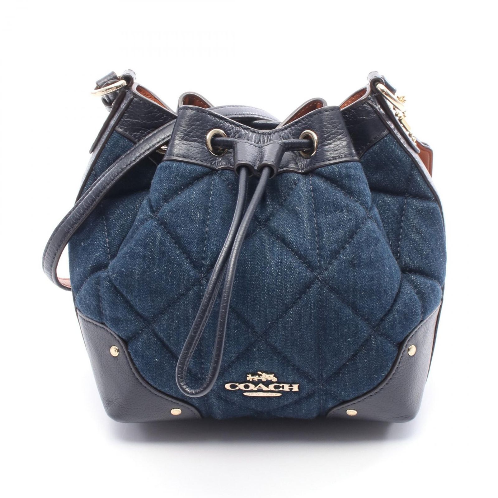 コーチ COACH ショルダーバッグ キルテッド F37489 インディゴブルー 