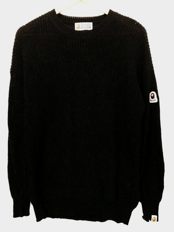 極美品】アベイシングエイプ A BATHING APE コットン混 ニット