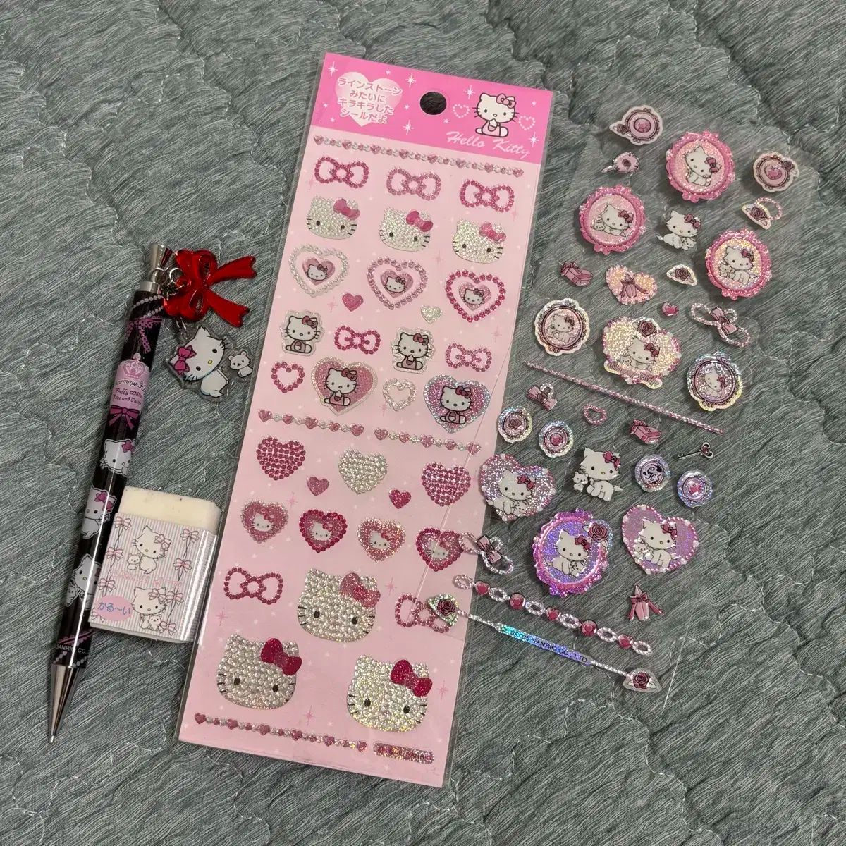 Sanrio サンリオ チャミキティ 古典 シャープ ステッカー 消しゴム セット