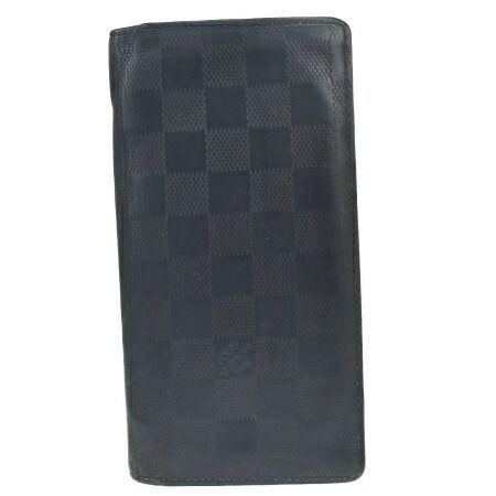 【中古】 ルイヴィトン LOUIS VUITTON ポルトフォイユ ブラザ 二つ折り 長財布 ダミエ アンフィニ コスモス レザー N63119 01JE263