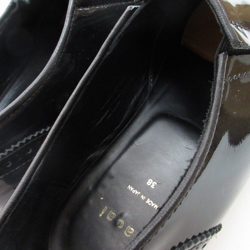 サカイ sacai ローファー スリッポン エナメル ビジネス ウイング