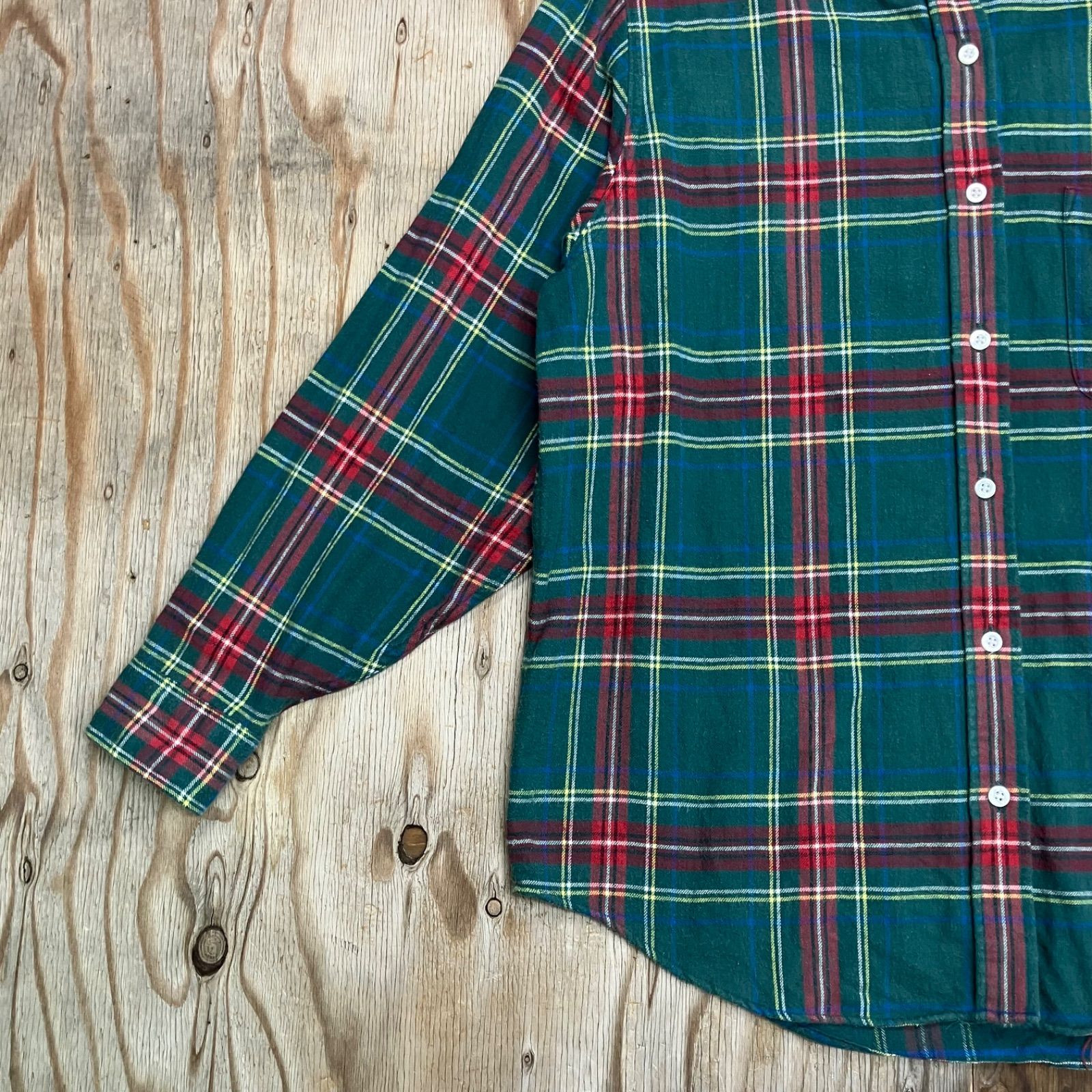 L.L,Bean エルエルビーン USA製 チェック 長袖 シャツ フランネル 