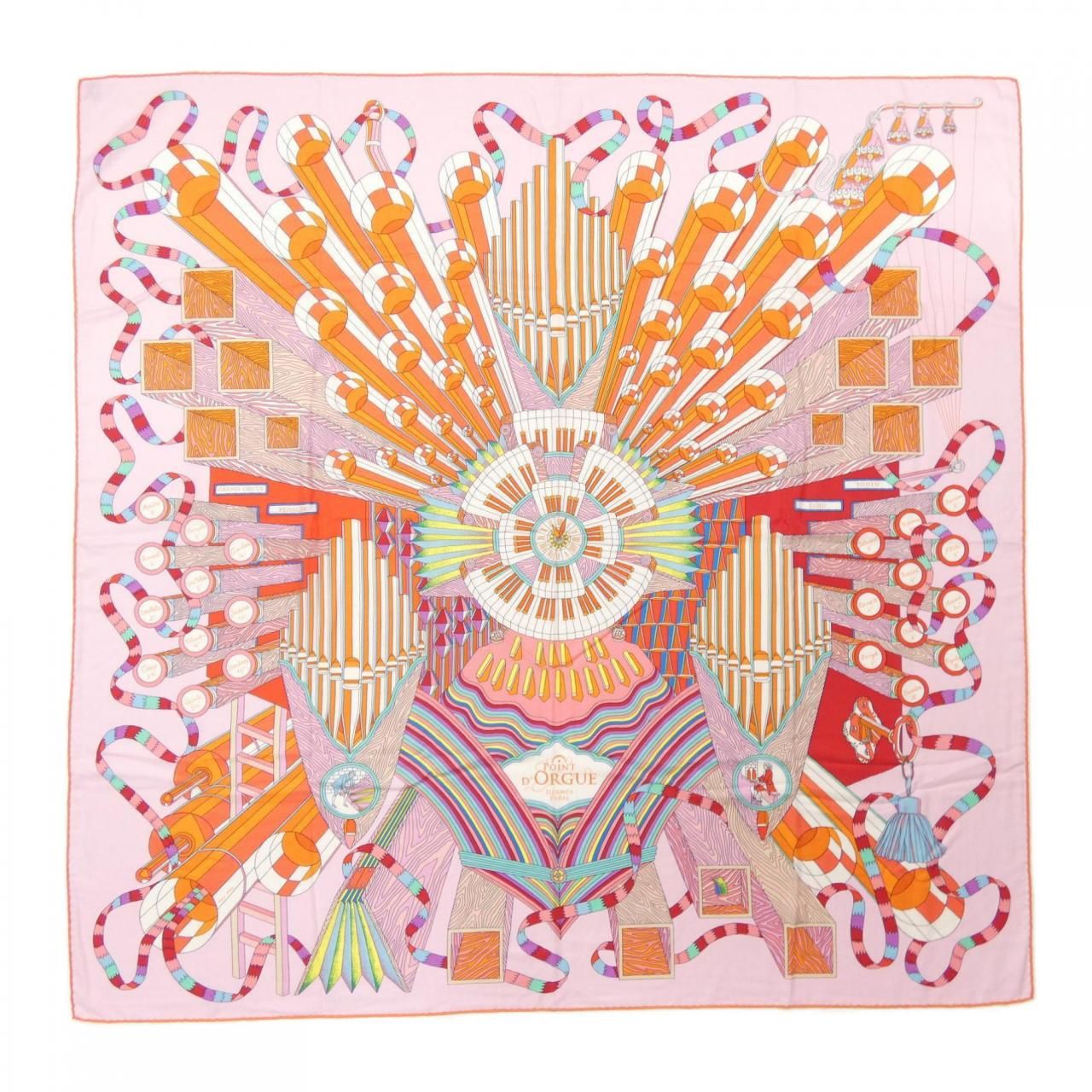 エルメス HERMES POINT D ORGUE H242680S カレジェアン140 ショール