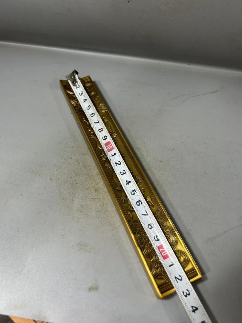 銅器 大清五ティ鎮紙 鎮尺 書道圧紙 文房用品 置物 装飾品 現代工芸品 銅器 大清五ティ鎮紙 鎮尺 書道圧紙 文房用品 置物 装飾品