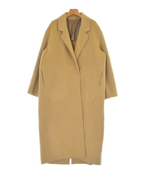 中古 ドゥーズィエムクラス ダブルクロスノーカラーコート MUSE de