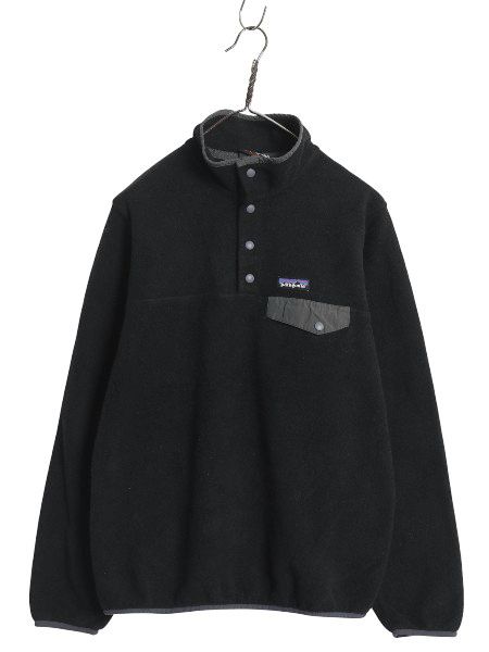 なクーポン配布中! パタゴニア ライトウェイト シンチラ スナップT レディース M | 16年製 フリース ジャケット プルオーバー ブルゾン アウトドア ブラック