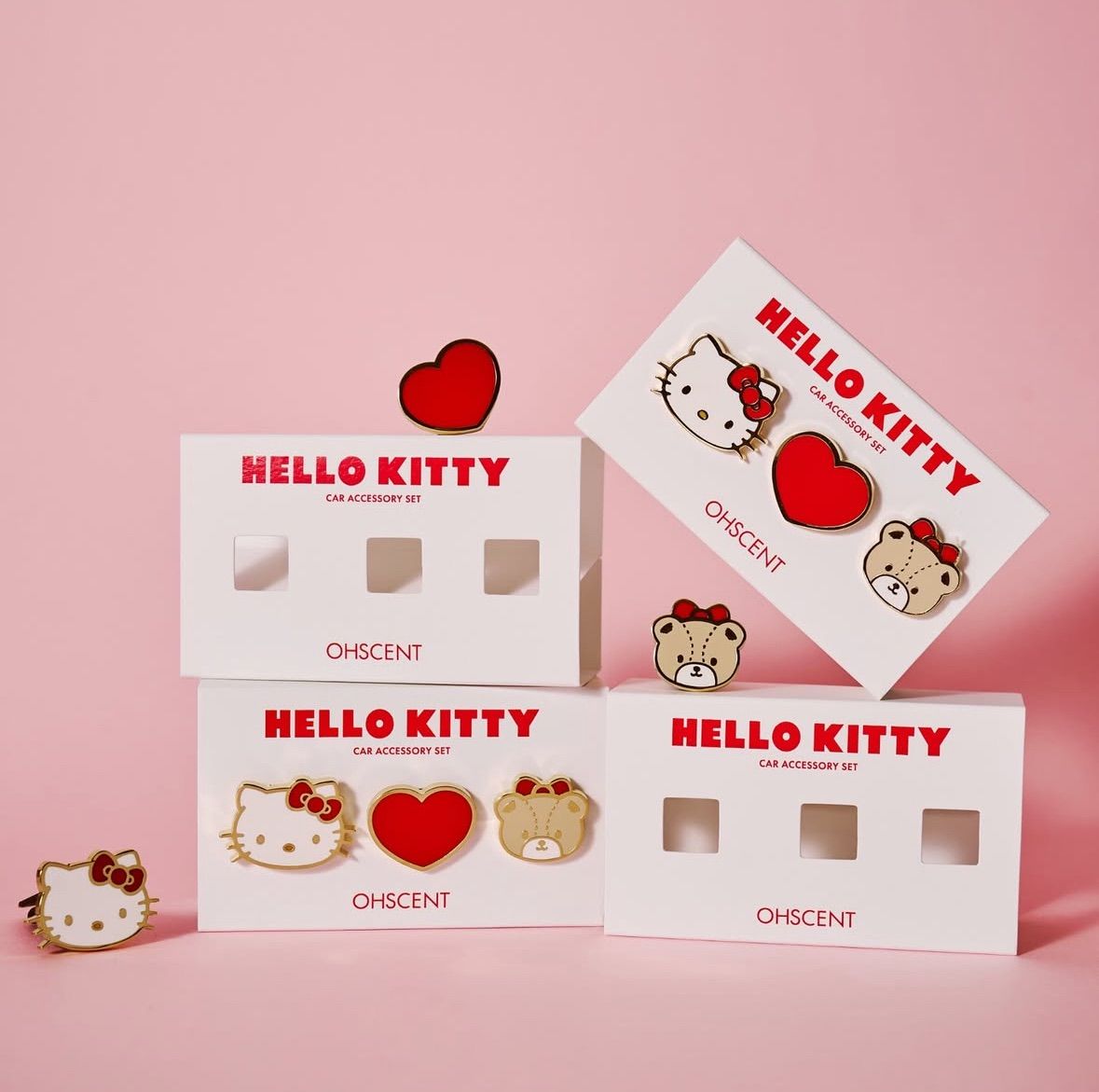 ハローキティーコラボ商品3点＋1点おまけ(moose) ハローキティーコラボ