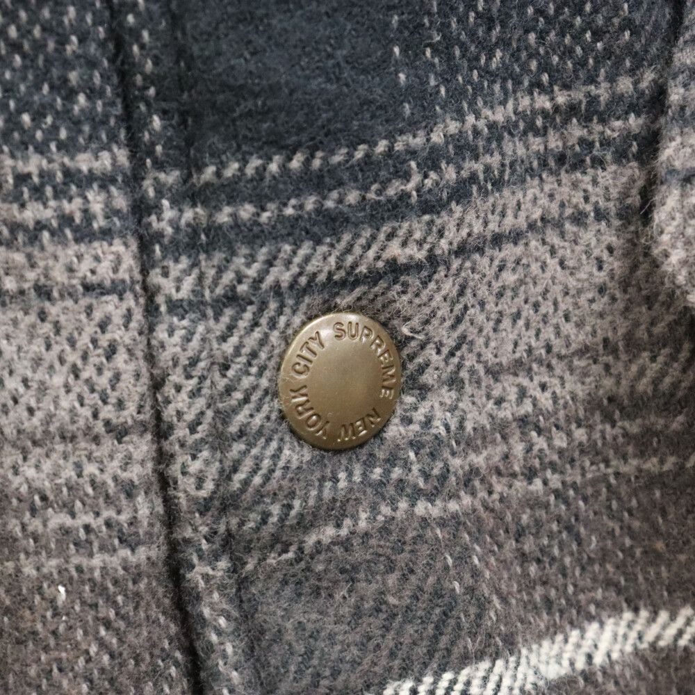 SUPREME (シュプリーム) 22AW Shearling Lined Flannel Shirt 裏地ボア