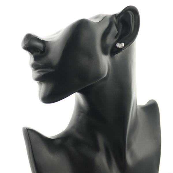 ティファニー ピアス ダイヤ ダイヤモンド ビーン パヴェ 片耳 Pt950  