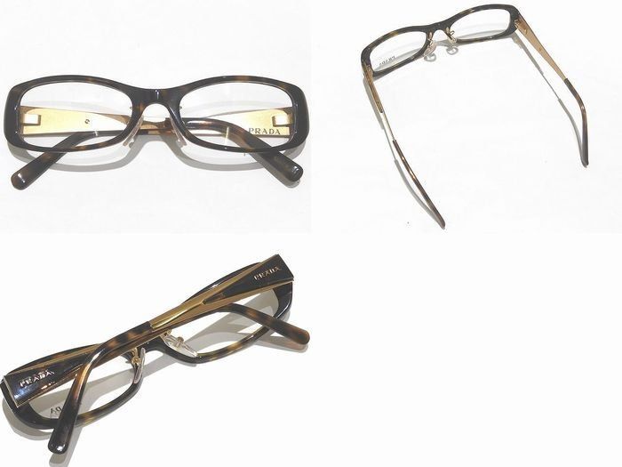 未使用 PRADA プラダ 眼鏡フレーム ◇ VPR09L-N フルリム ゴールド  