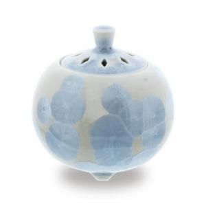 5営業日で発送 日本香堂 香炉 京華釉 銀藤 京焼 清水焼 79688 2165285