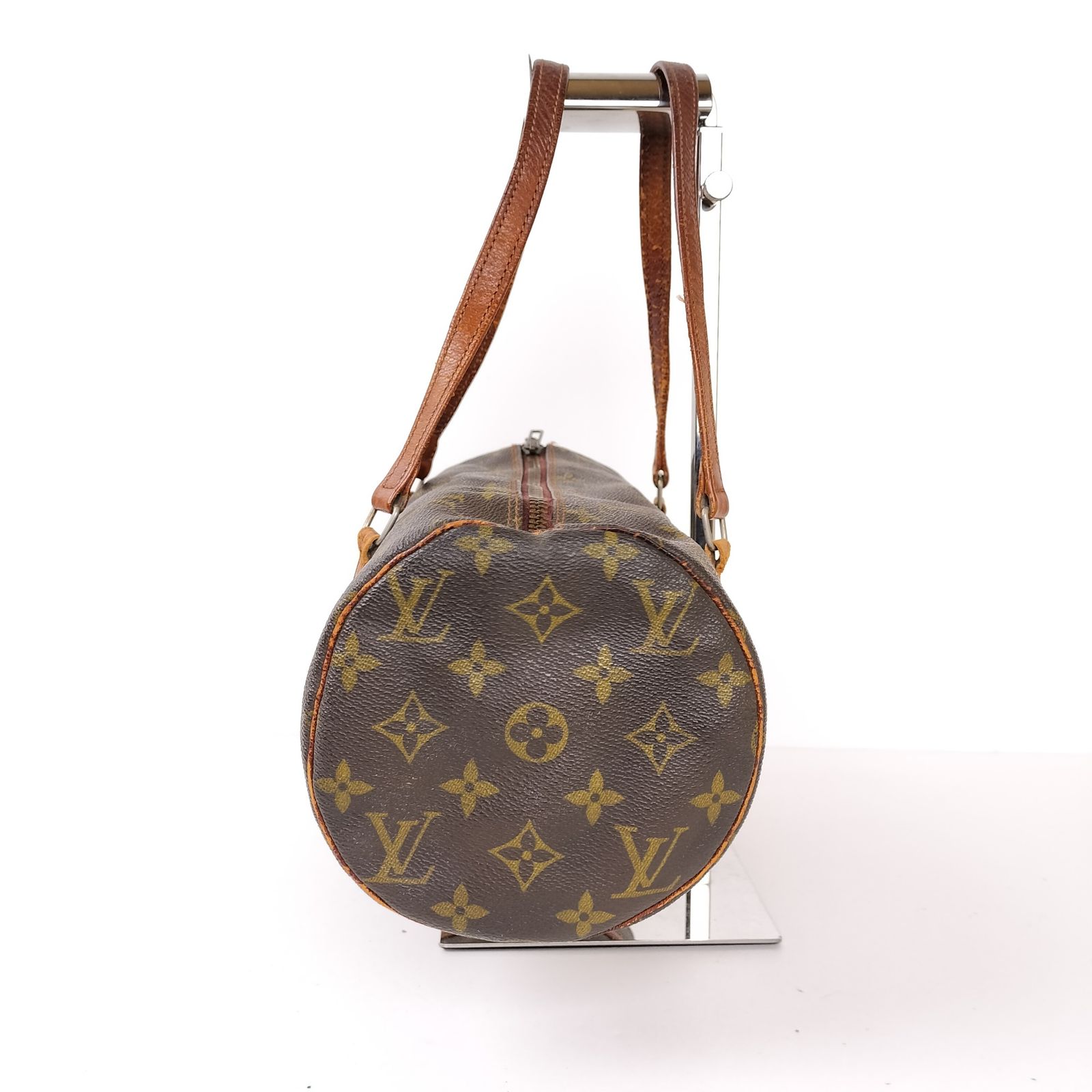 LOUIS VUITTON ルイヴィトン パピヨン30 ハンドバッグ モノグラム PVC レザー ショルダーバッグ ボストン 廃盤 ブラウン -  メルカリ