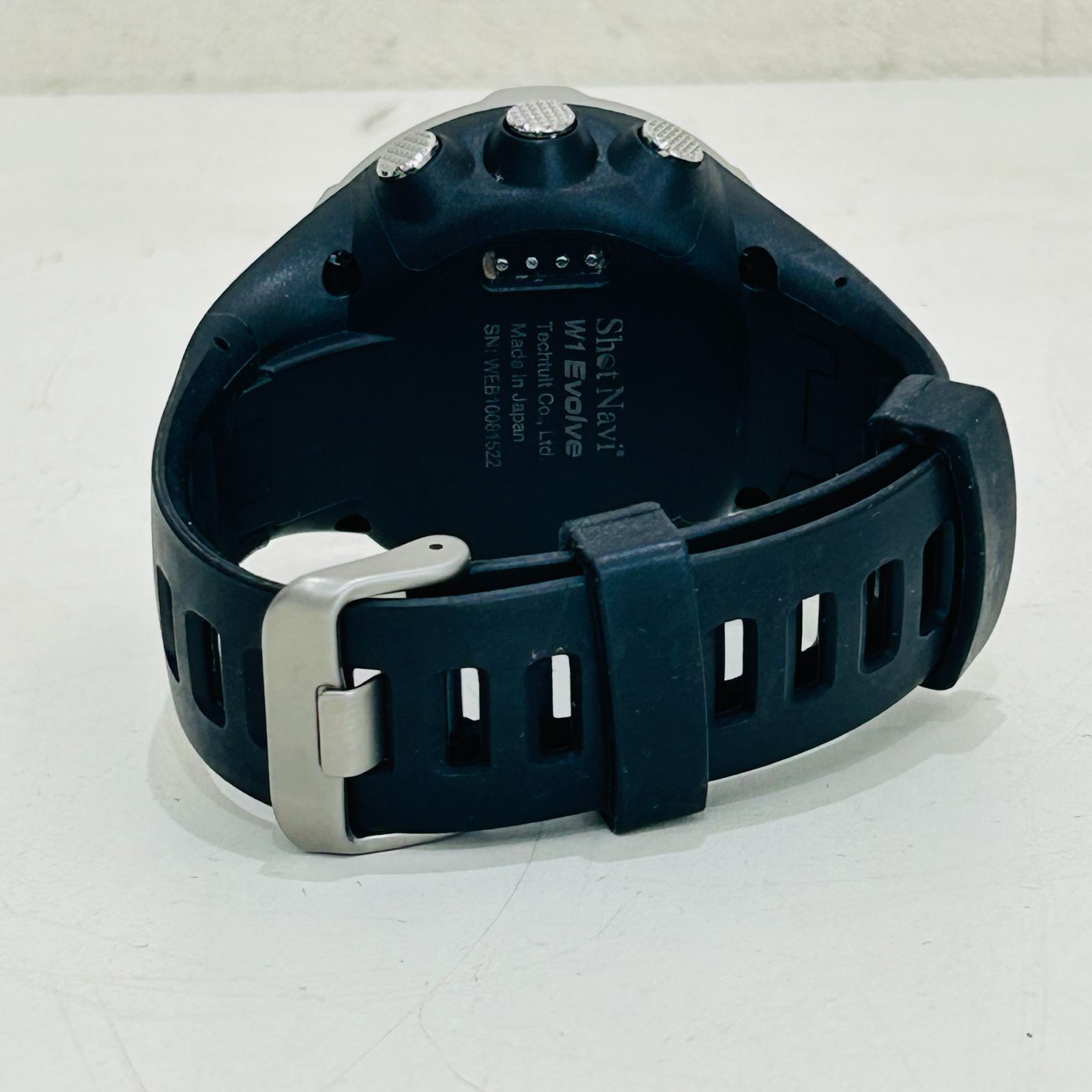 【BOX付】Shot Navi W1 Evolve 黒 ゴルフGPSウオッチ Amazon | Shot Navi W1 Evolve(ショットナビ) ネイビー×シルバー