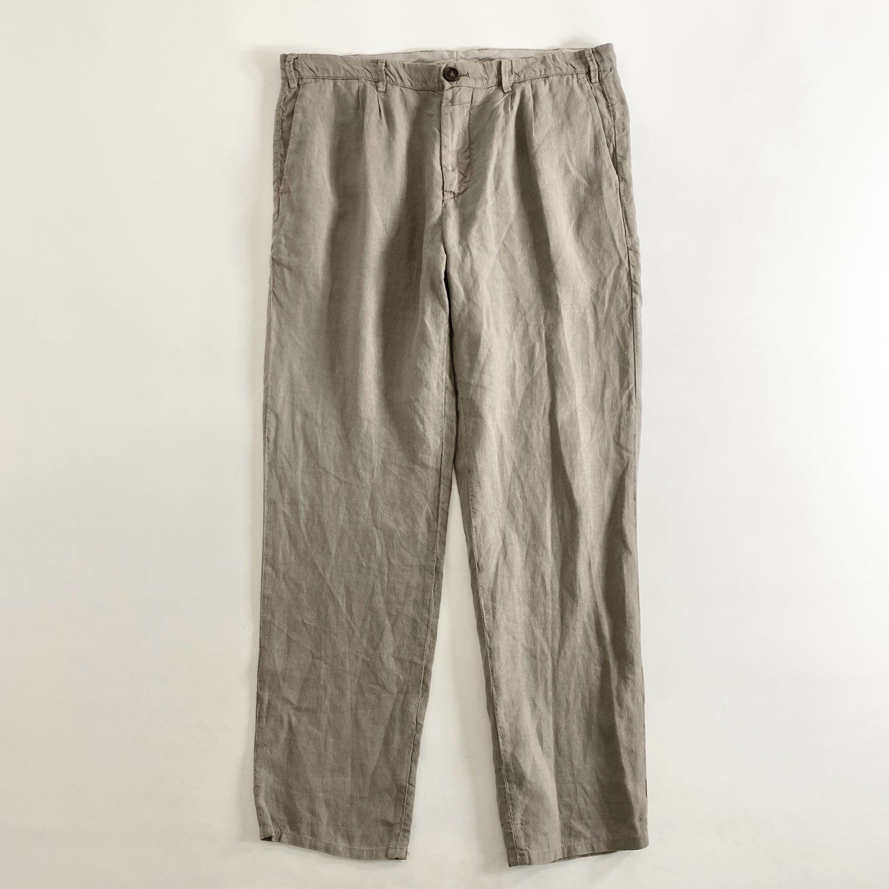 25h9 BRUNELLO CUCINELLI ブルネロクチネリ イタリア製 リネンパンツ 52 グレー LINEN PANTS ボトムス ITALY  メンズ - メルカリ