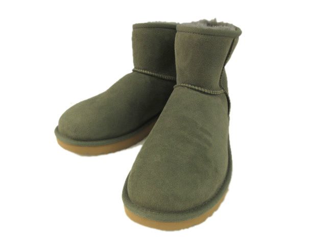 アグ UGG クラシックミニ CLASSIC MINI II ムートンブーツ 25cm グリーン系 カーキ 靴
