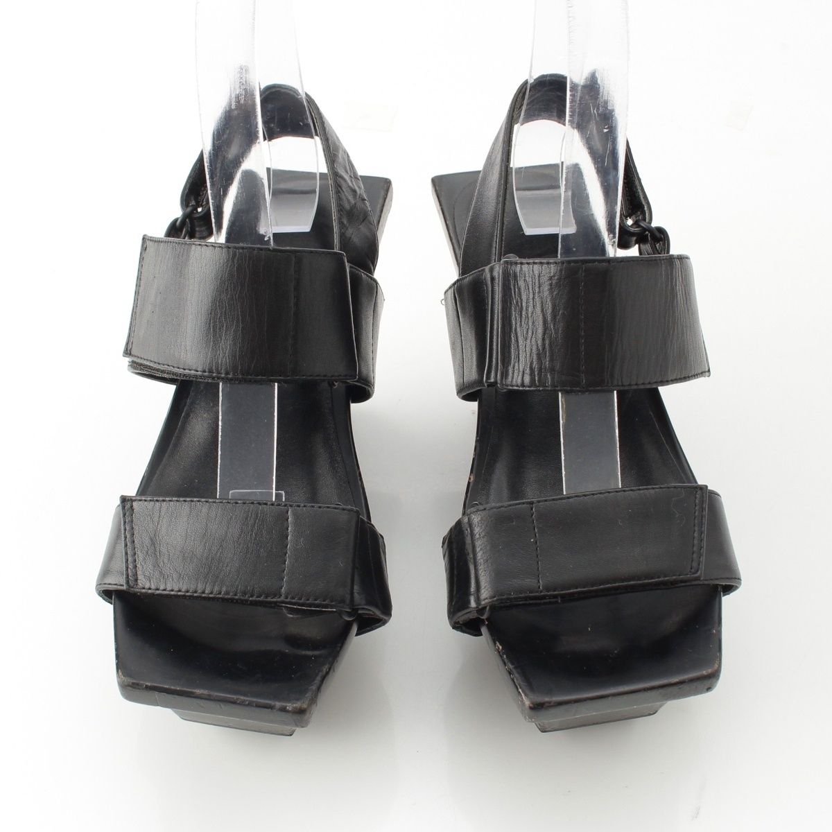 イッセイミヤケ ユナイテッドヌード 17年 ROCK サンダル ヒール ブラック 36