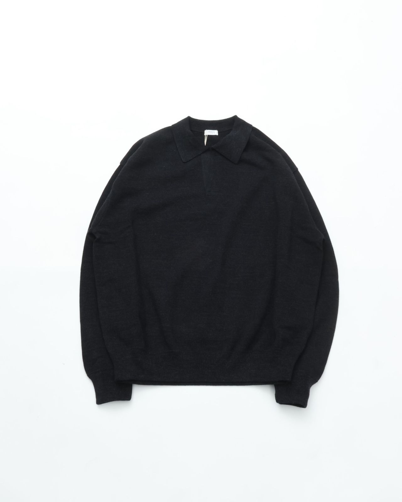 crepuscule クレプスキュール Co/Wo Moss stitch Skipper BLACK モス